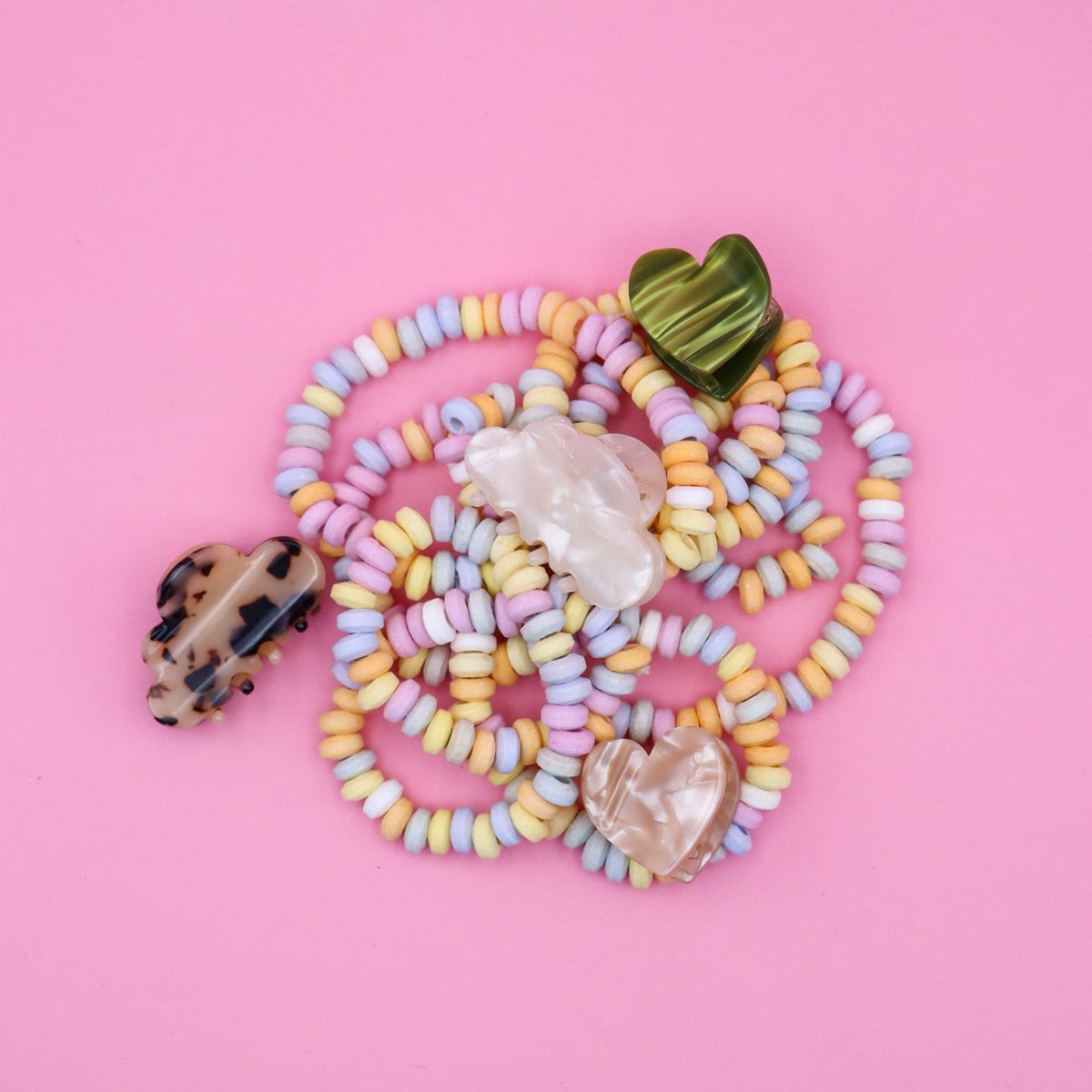 Pince mini coeur - Pistache