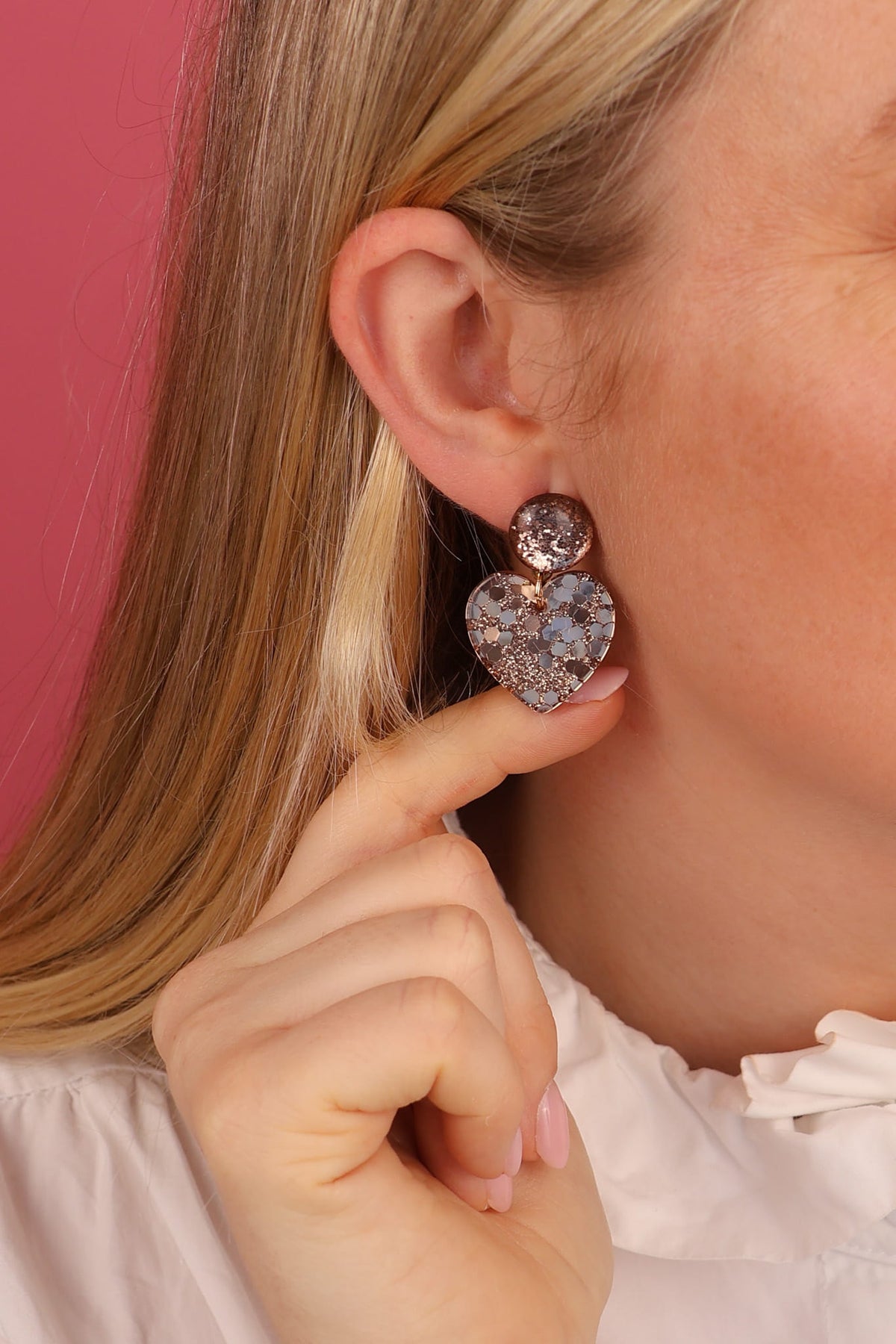 Boucles Mini Coeur - Dorées