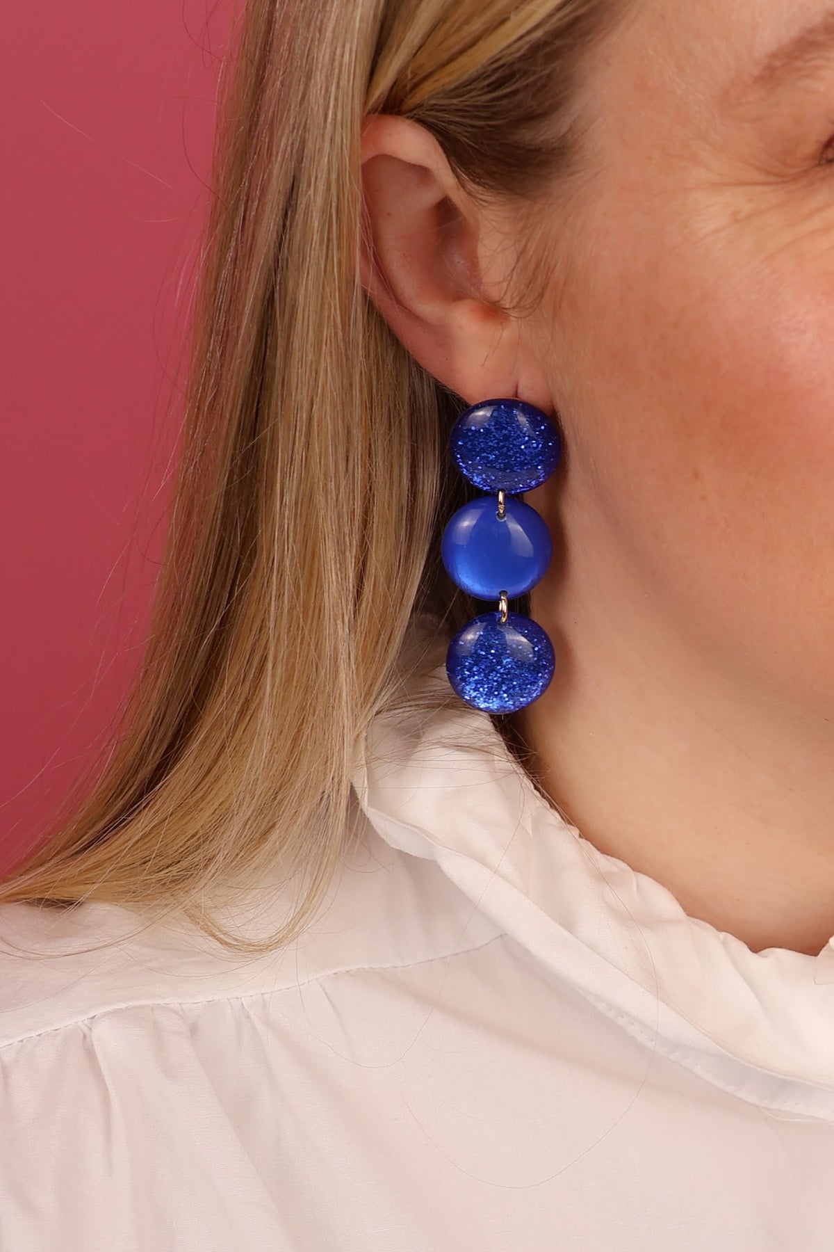 Boucles d’oreilles Suzanne - Bleu Roi