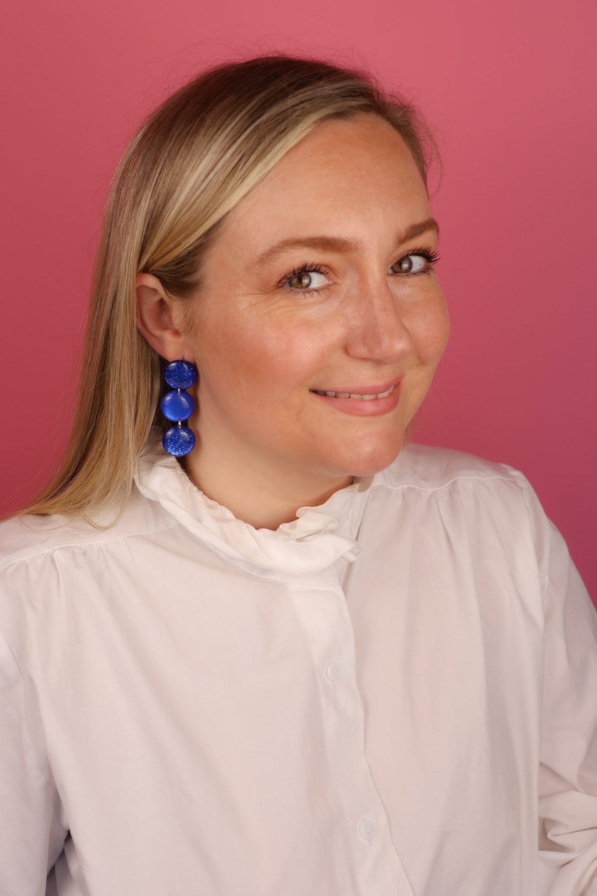 Boucles d’oreilles Suzanne - Bleu Roi
